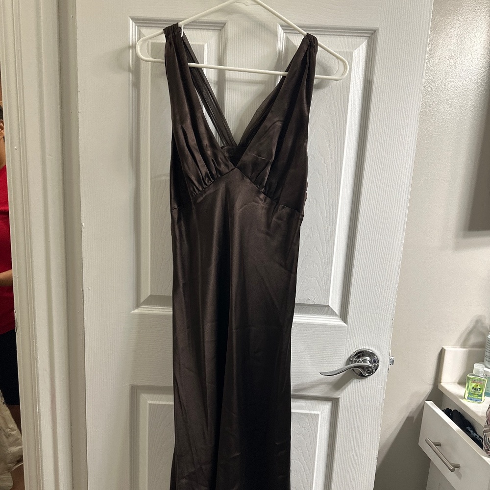 Satin Midi Dress